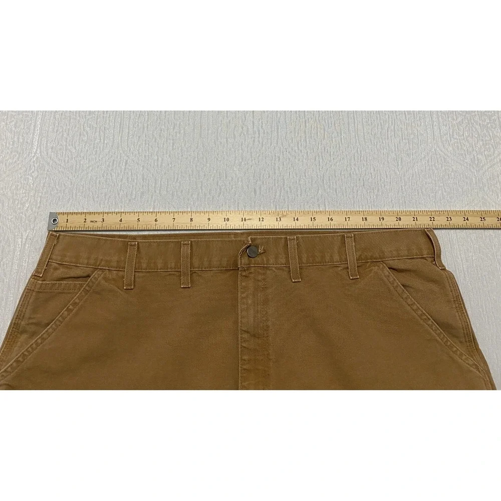 Carhartt‎ B111 Duck Carpenter Work Pants Men's 44×32 Brown Dungarees Fit